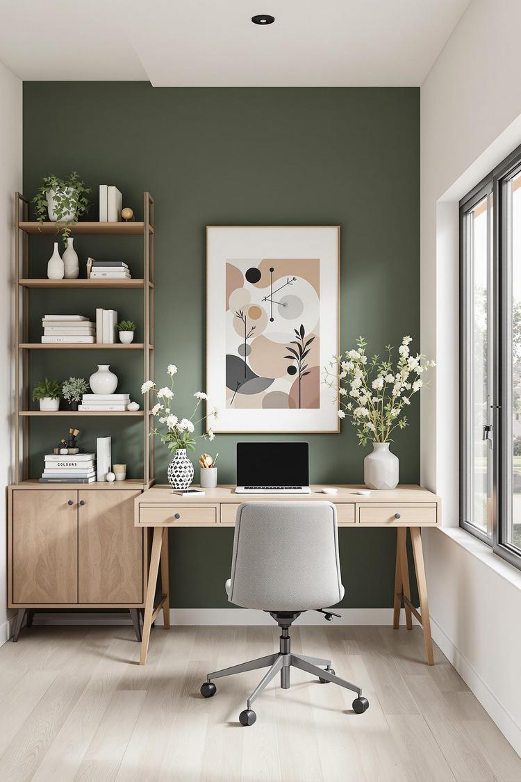 Color zoning in open floor plan