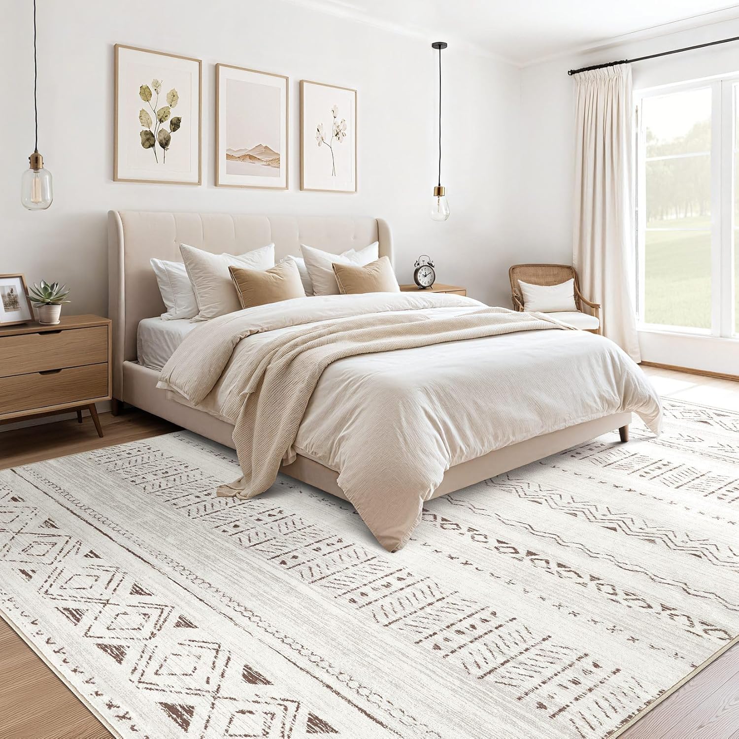 Modern Washable Boho Rug