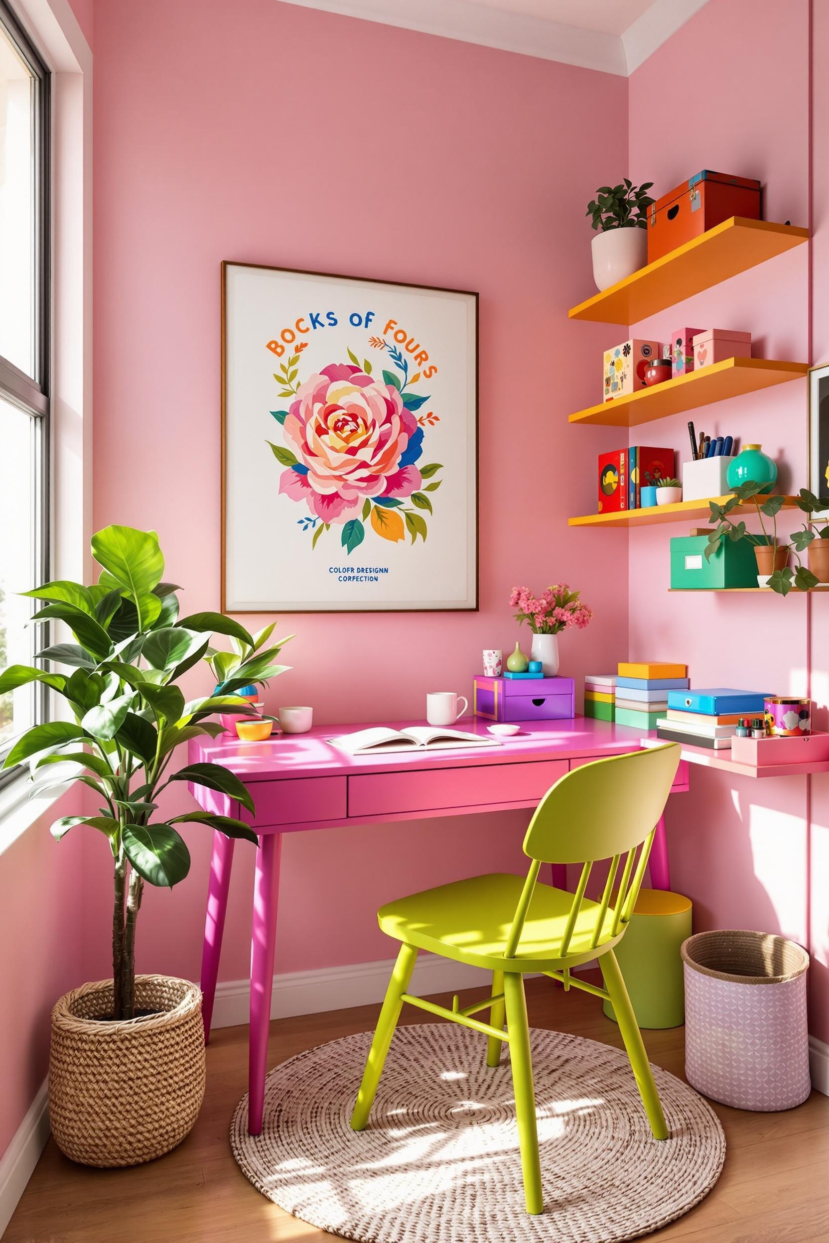 Color block furniture small apartment 1