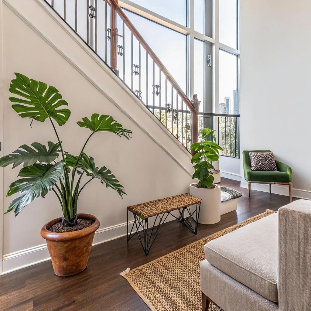 Artificial Monstera Plants Set