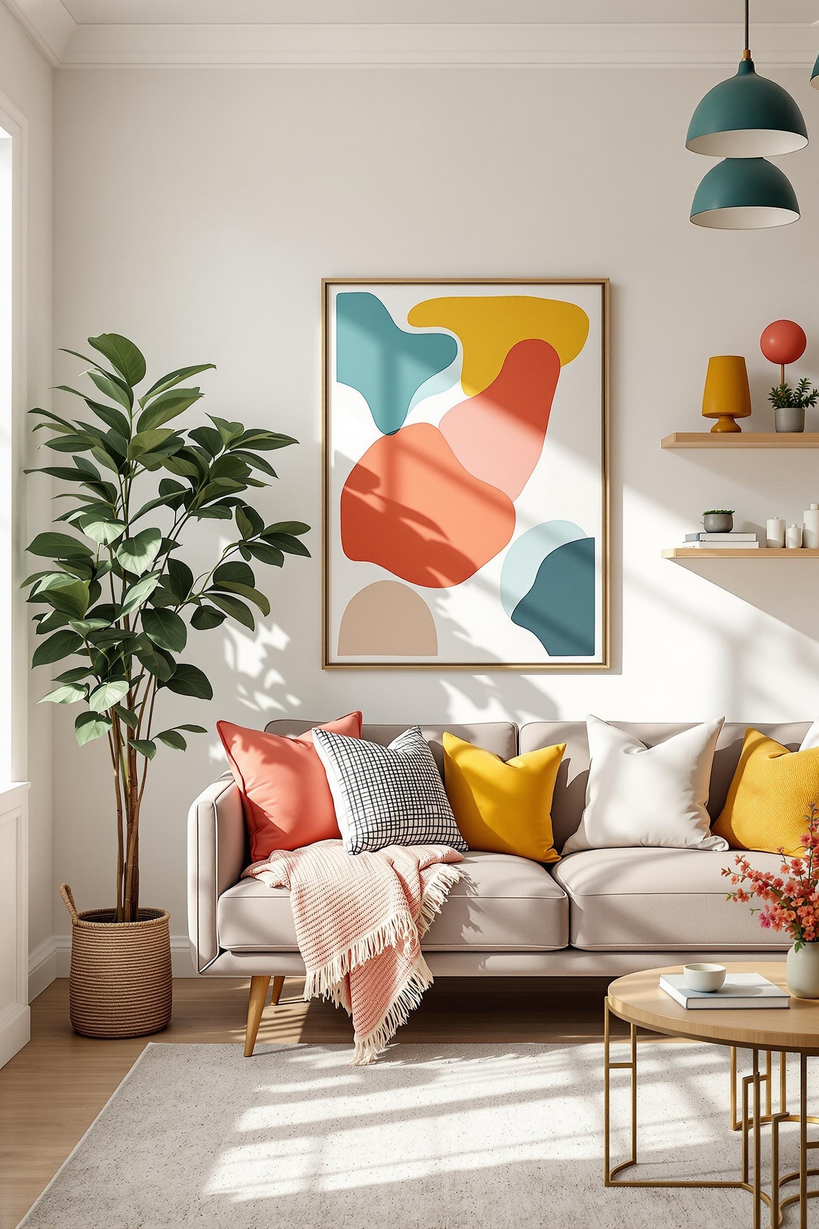 Color Blocked Lighting Fixture