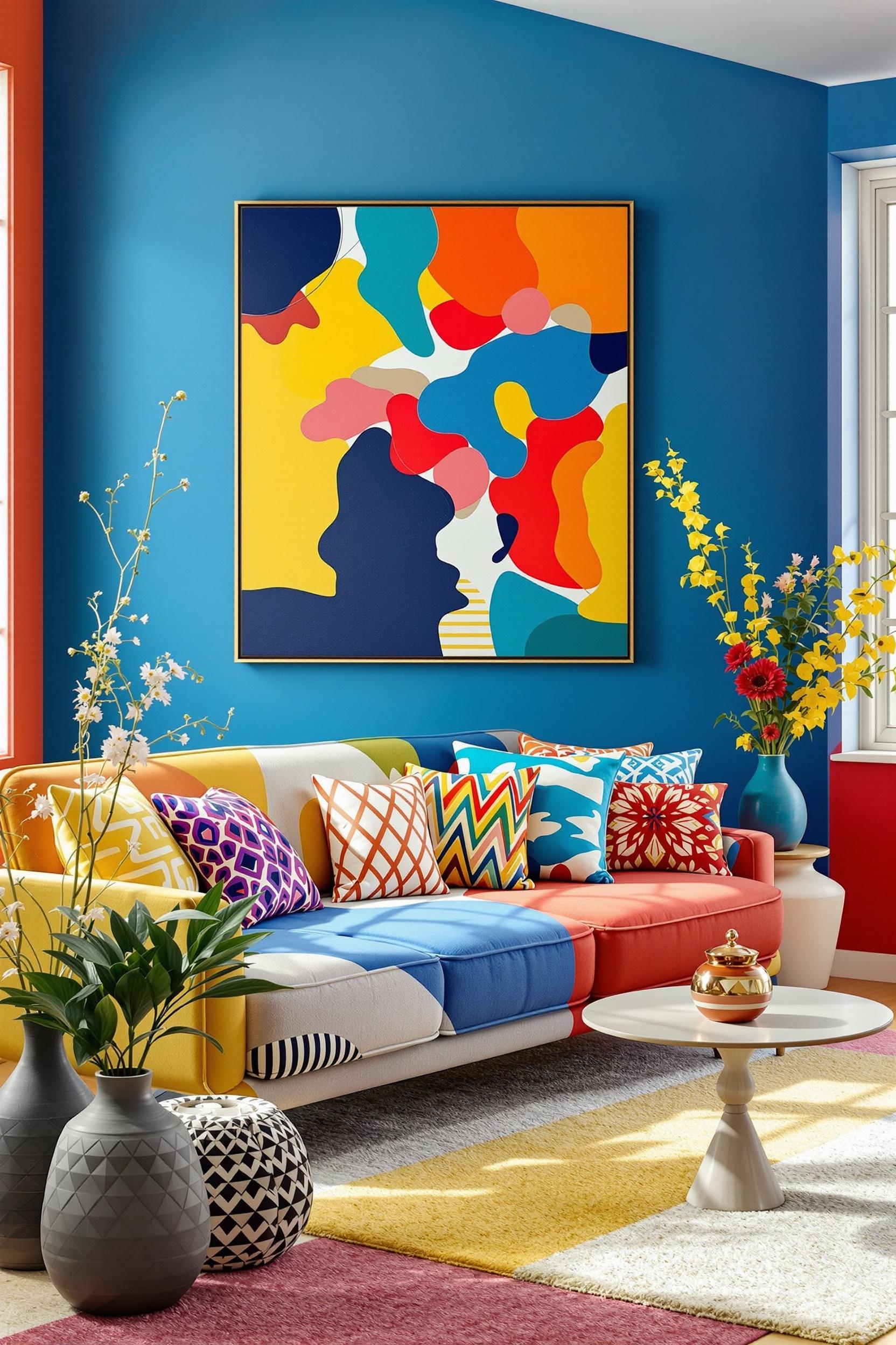 Geometric color blocking design