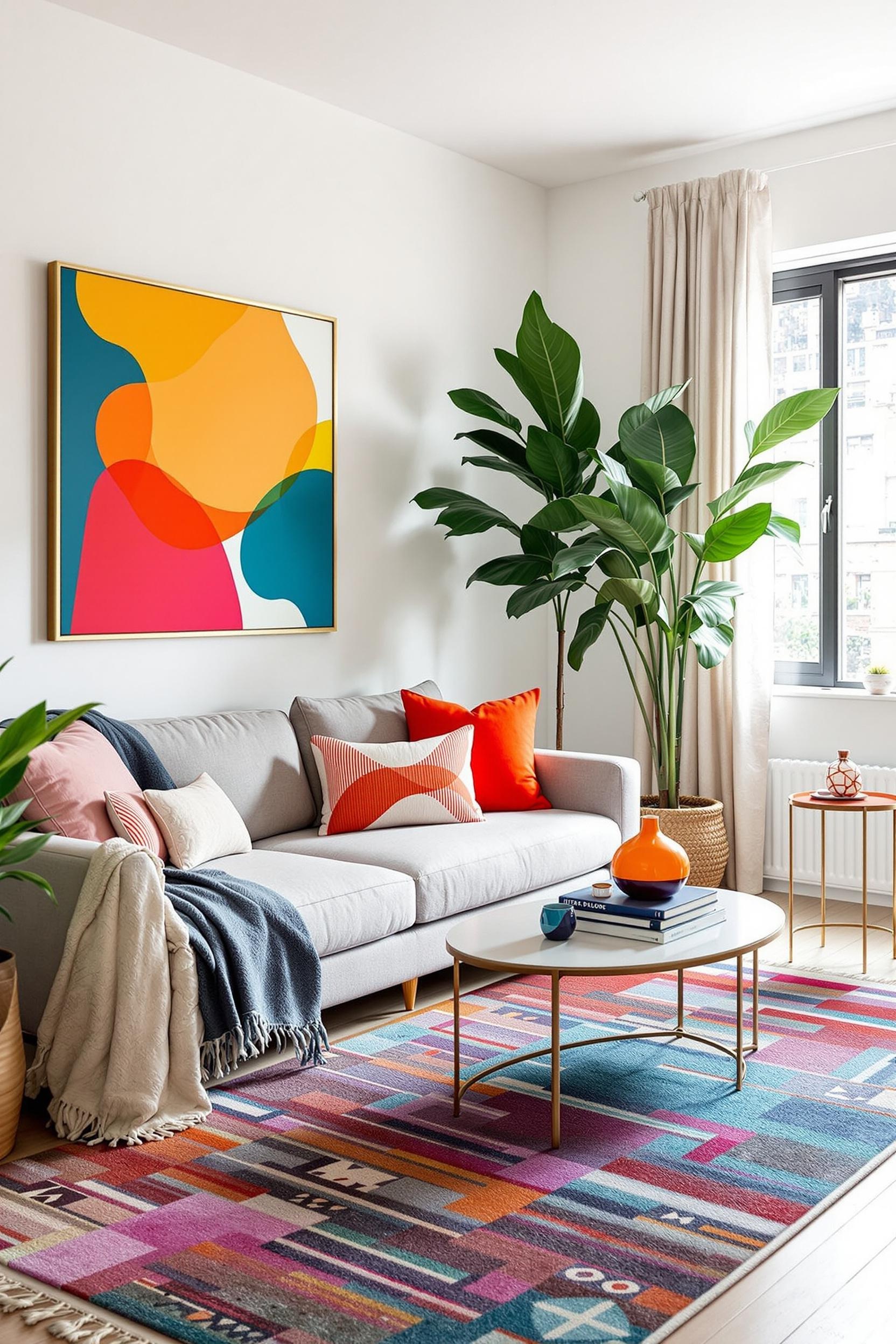 color blocking for small apartments