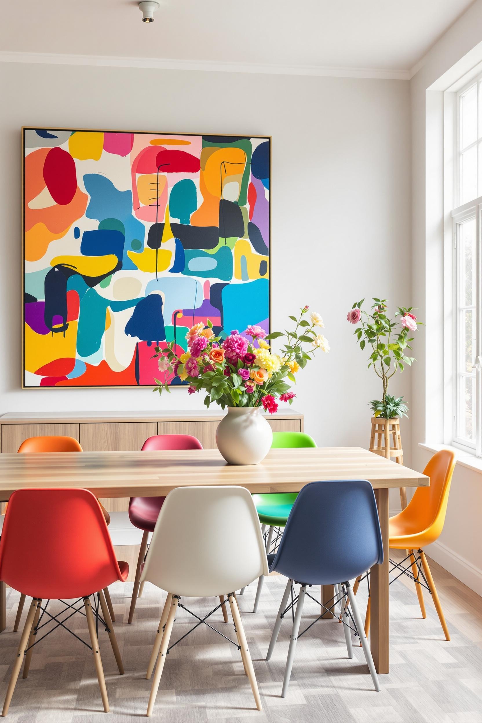Color Block Wall Example Side Table