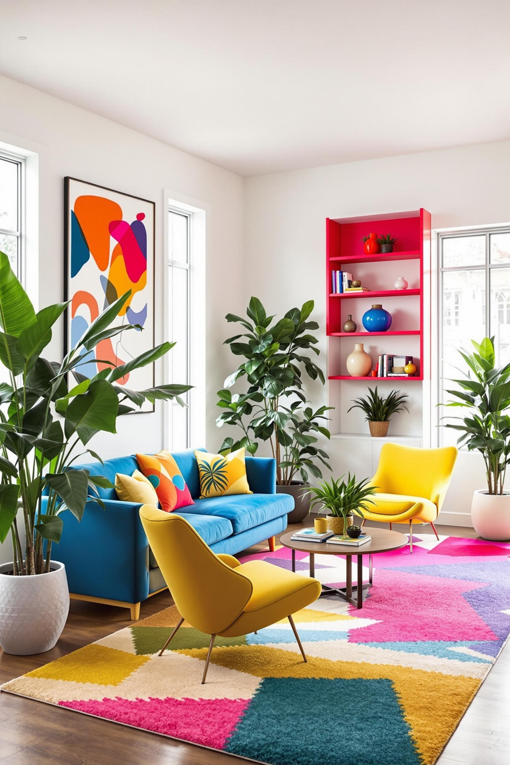 Color blocked open concept layout
