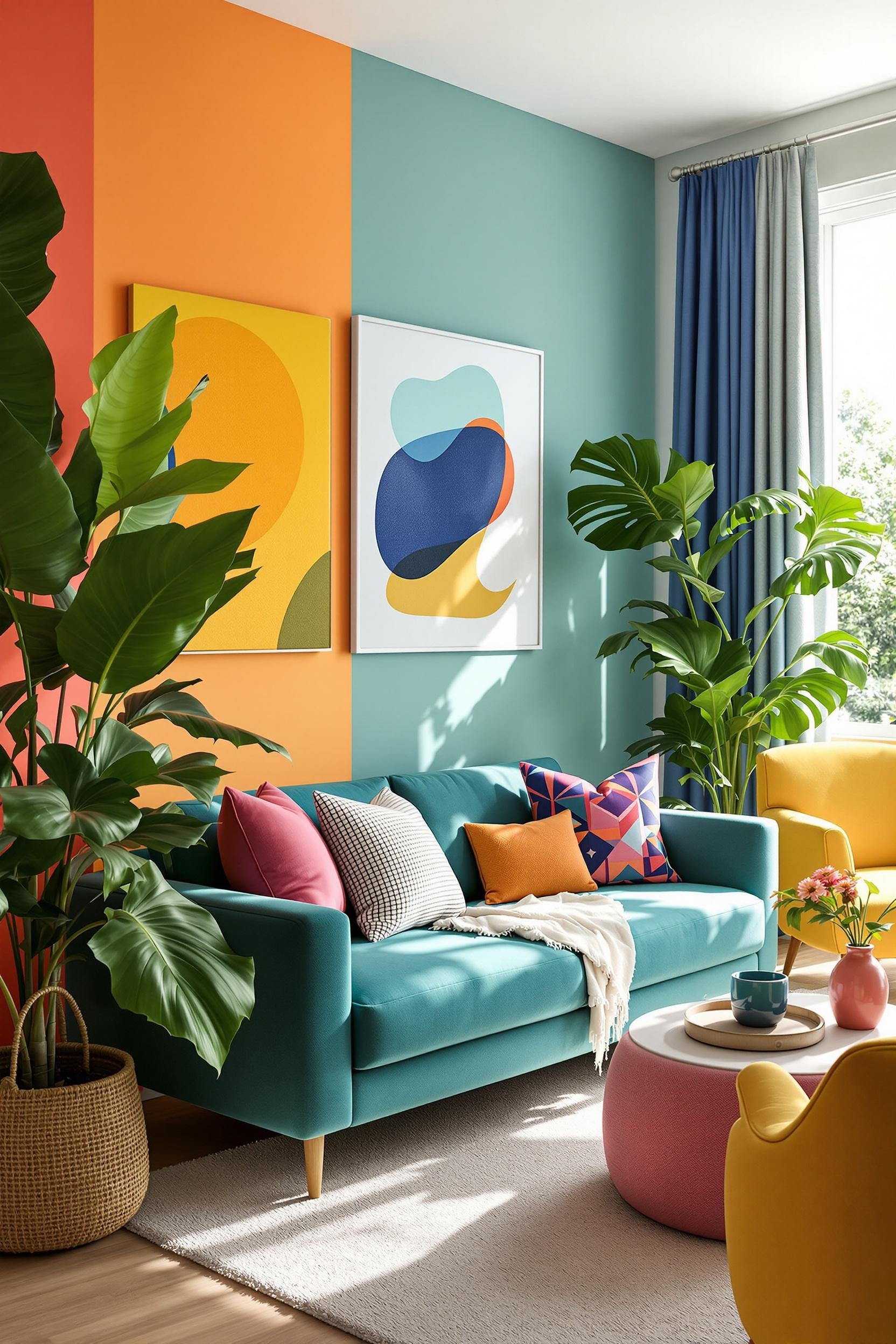 Color Blocking Walls Example