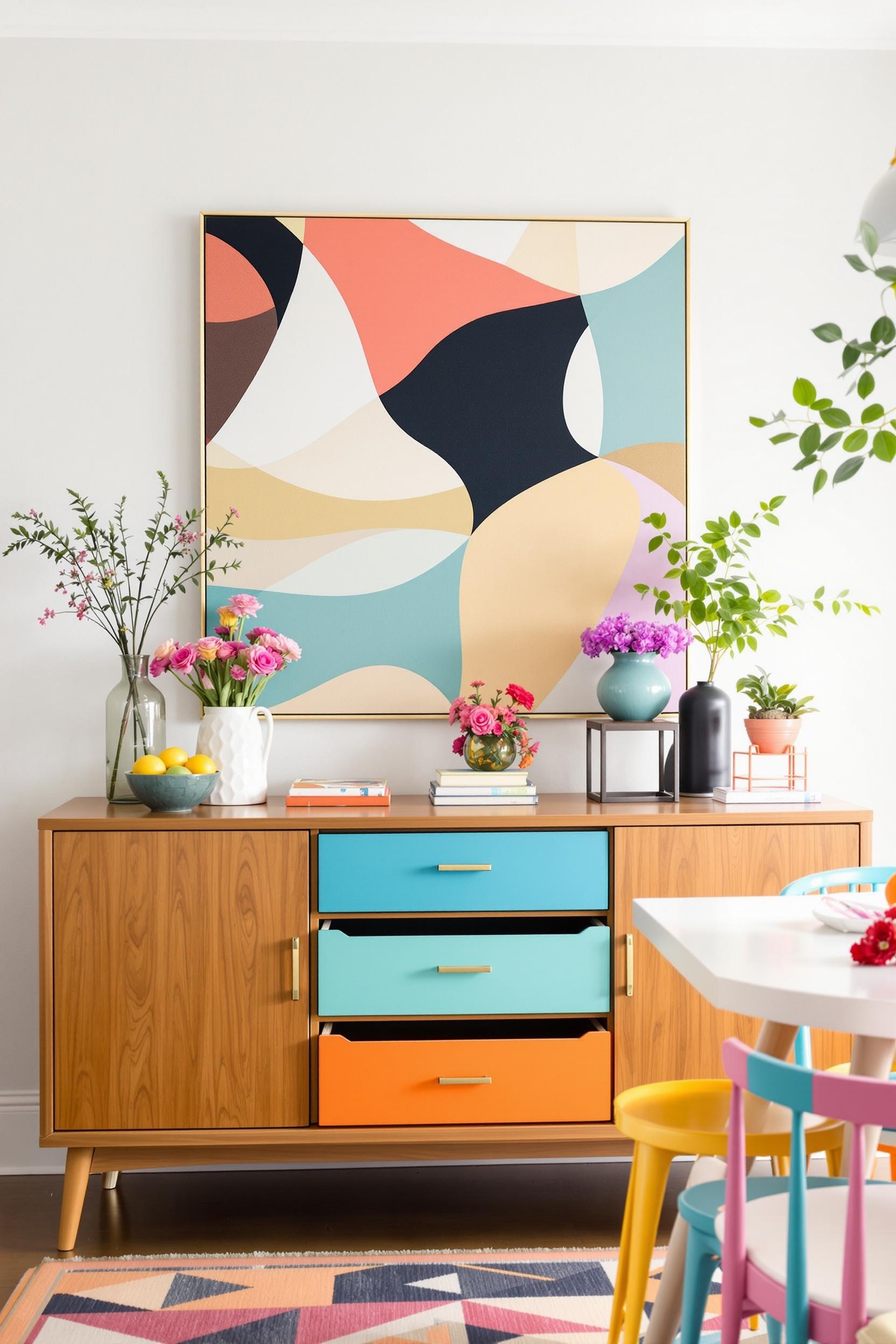 Painting storage box interiors with bold color