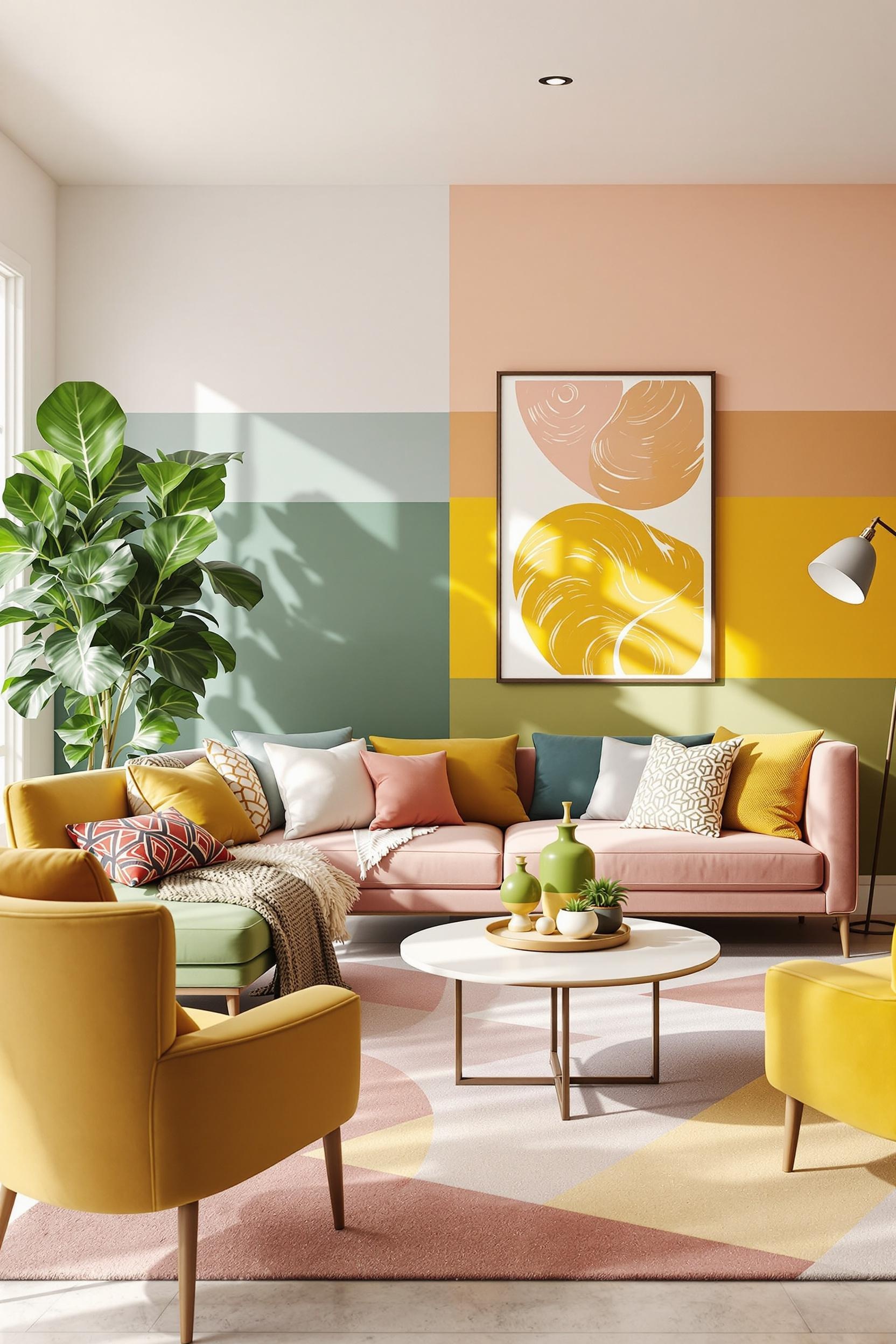 Color Block Room Image