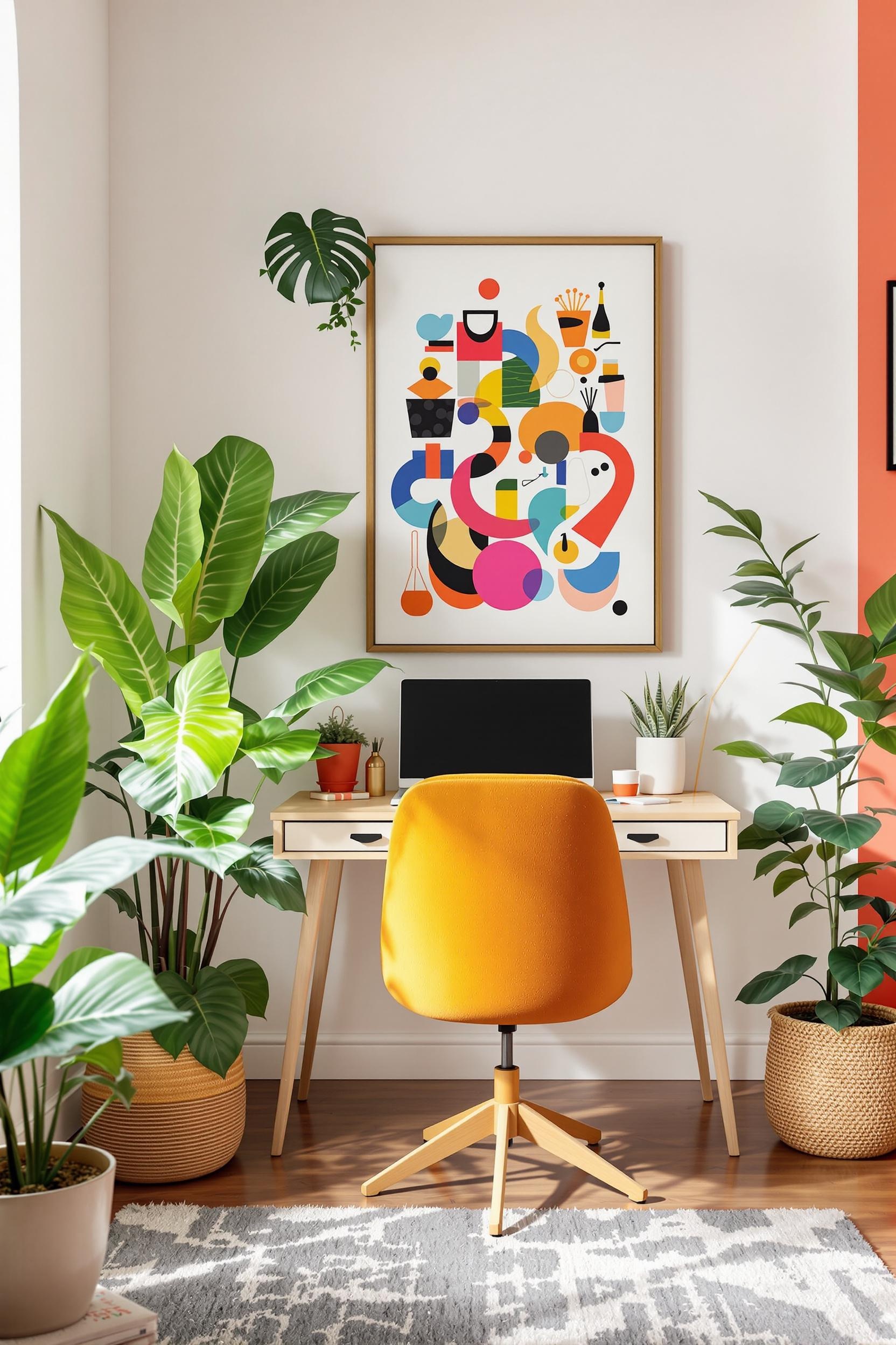 Small space design with color zoning