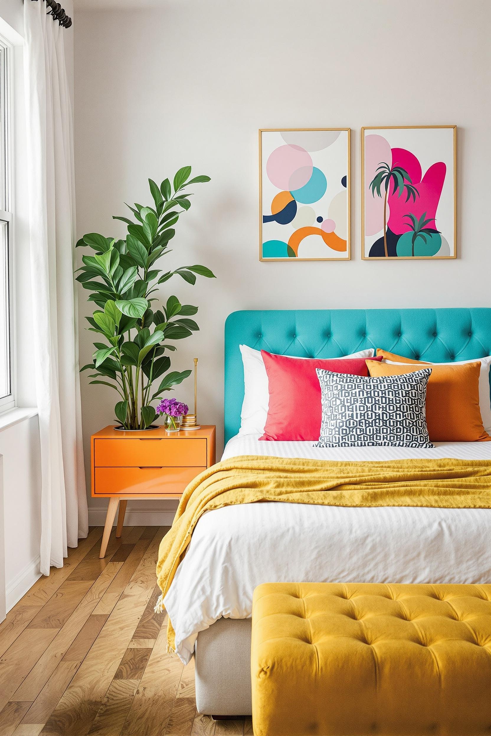 Color Block Interior Decor Furtinure House Design House Decor