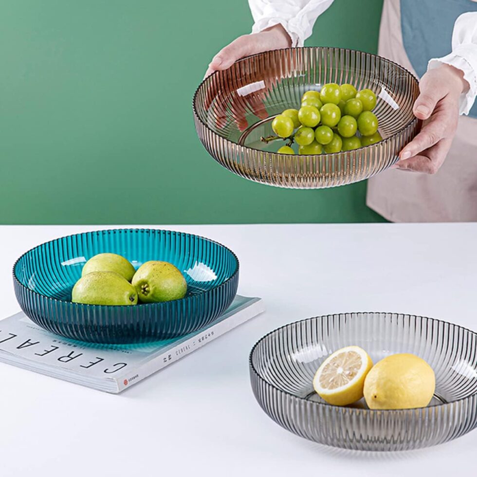 Zcooooool Fruit bowl Stylish designed Fruit Basket Food Grade Plastic Super Durable Fruit Bowls