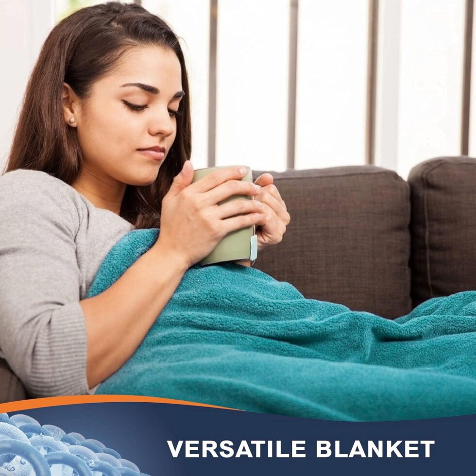 Walensee Fleece Blanket Plush Throw Fuzzy Lightweight (Queen Size 90x90 Teal) Super Soft Microfiber Flannel Blankets for Couch, Bed, Sofa Ultra Luxurious Warm and Cozy for All Seasons