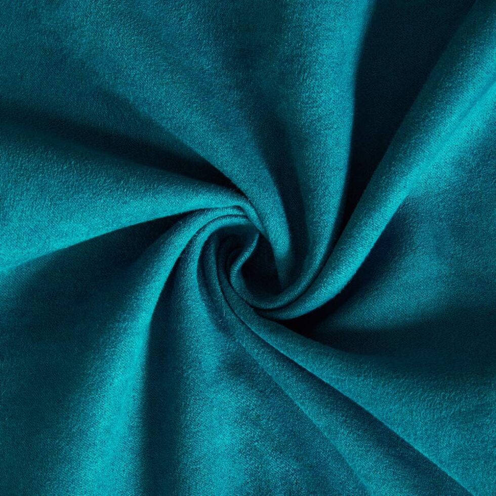 Fancy Homi 2 Packs Premium Faux Suede Decorative Throw Pillow Covers, Super Soft Square Pillow Case,Solid Cushion Cover for Couch/Sofa/Bedroom (18" x 18", Set of 2, Teal)