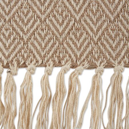 DII Diamond Throw Collection Cotton Woven, 50x60, Stone