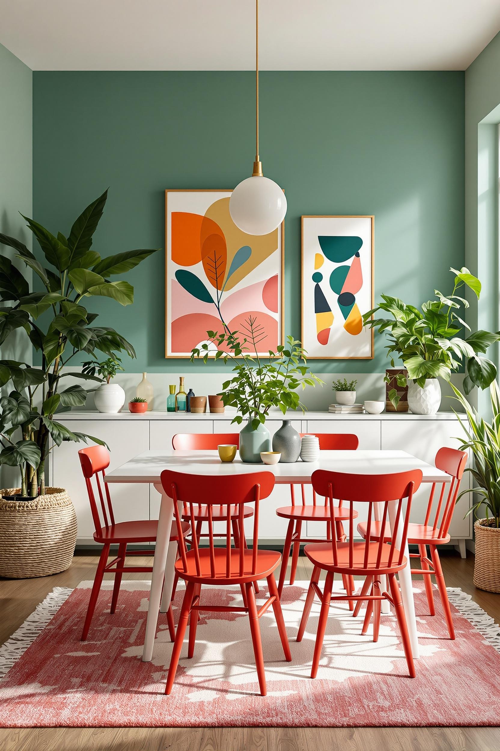 Color Block Interior Decor Furtinure House Design House Decor