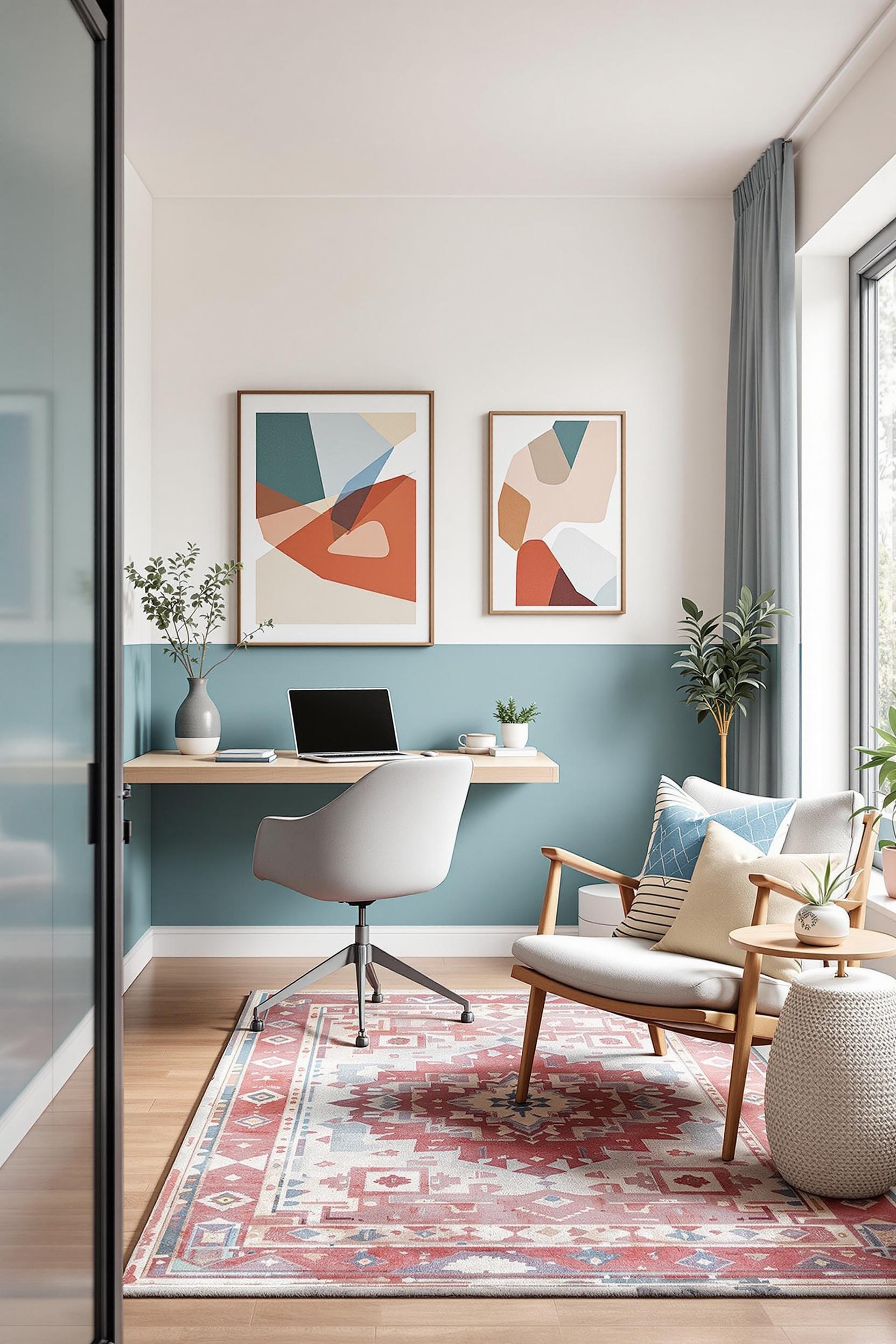 Color Block Interior Decor Furtinure House Design House Decor